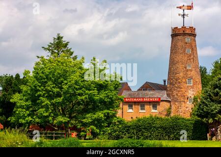 Batemans Brewery al Salem Bridge a Wainfeet All Saints nel Lincolnshire East Midlands Inghilterra Regno Unito dove la birra chiara è stata prodotta dal 1874. Foto Stock