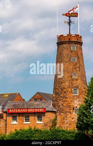 Batemans Brewery al Salem Bridge a Wainfeet All Saints nel Lincolnshire East Midlands Inghilterra Regno Unito dove la birra chiara è stata prodotta dal 1874. Foto Stock