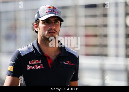 Carlos Sainz Jr (ESP) Scuderia Toro Rosso. Gran Premio di Ungheria, venerdì 28 luglio 2017. Budapest, Ungheria. Foto Stock