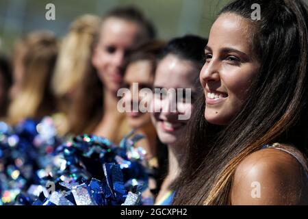 Cheerleader. Gran Premio di Ungheria, sabato 29 luglio 2017. Budapest, Ungheria. Foto Stock