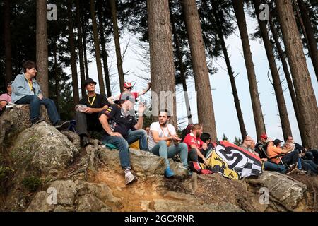 Ventilatori. Gran Premio del Belgio, sabato 26 agosto 2017. Spa-Francorchamps, Belgio. Foto Stock