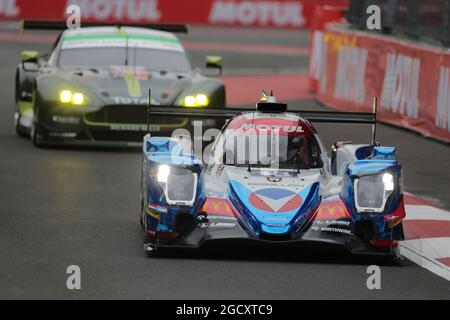 Mathias Biche (sui) / David Heinemeier-Hansson (DEN) / Nelson Piquet Jr (BRA) 13 Vaillante Rebellion, Oreca 07 - Gibson. FIA World Endurance Championship, Rd 5, 6 ore di Messico. Sabato 2 settembre 2017. Città del Messico, Messico. Foto Stock