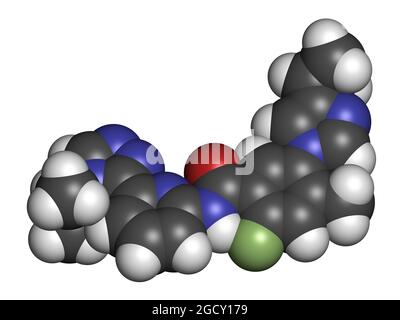 Formula scheletrica stilizzata (struttura chimica): Foto Stock