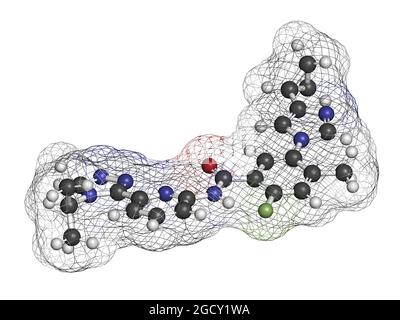 Formula scheletrica stilizzata (struttura chimica): Foto Stock