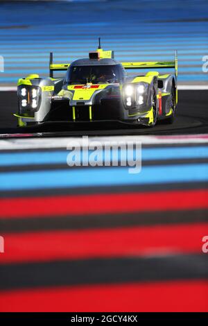 Oliver Webb (GBR) / Dominik Kraihamer (AUT) / Tom Dillman (SWE) / Kang Ling (CHN) / Rene Binder (AUT) / Marco Bonanomi (ITA) n° 04 Bykolles Racing Team, ENSO CLM P1/01 - Nismo. Campionato mondiale di Endurance FIA, giornate ufficiali di test 'Prologue', dal 6 al 7 aprile 2018. Paul Ricard, Francia. Foto Stock