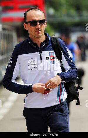 Robert Kubica (POL) Williams Reserve e Development driver. Gran Premio di Spagna, giovedì 10 maggio 2018. Barcellona, Spagna. Foto Stock