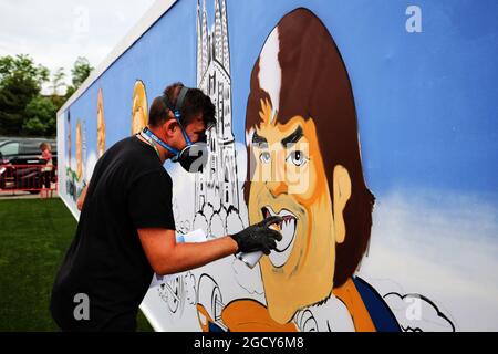 Atmosfera paddock. Gran Premio di Spagna, sabato 12 maggio 2018. Barcellona, Spagna. Foto Stock