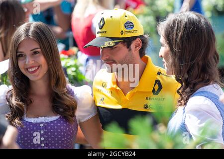 Carlos Sainz Jr (ESP) Renault Sport F1 Team. Gran Premio d'Austria, domenica 1 luglio 2018. Spielberg, Austria. Foto Stock