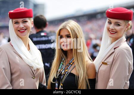 Ospite griglia. Gran Premio di Germania, domenica 22 luglio 2018. Hockenheim, Germania. Foto Stock