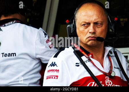 Frederic Vasseur (fra) Sauber F1 Team, Team Principal. Gran Premio d'Ungheria, venerdì 27 luglio 2018. Budapest, Ungheria. Foto Stock