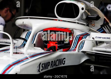 Robert Kubica (POL) Williams FW41 Reserve and Development driver. Test di formula uno. Mercoledì 1 agosto 2018. Budapest, Ungheria. Foto Stock