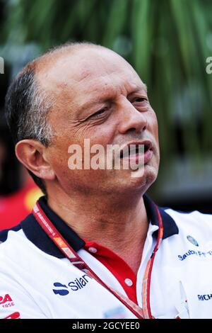 Frederic Vasseur (fra) Sauber F1 Team, Team Principal. Gran Premio del Belgio, venerdì 24 agosto 2018. Spa-Francorchamps, Belgio. Foto Stock