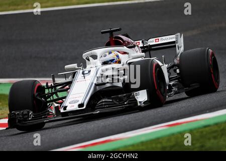 Marcus Ericsson (SWE) Sauber C37. Gran Premio del Giappone, venerdì 5 ottobre 2018. Suzuka, Giappone. Foto Stock