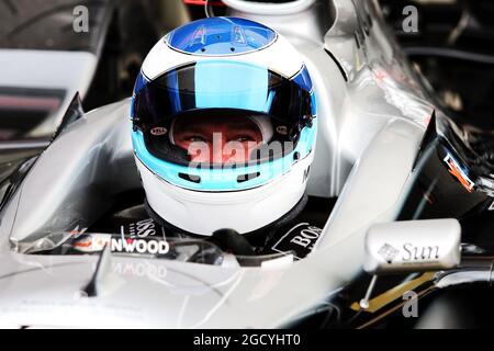 Mika Hakkinen (fin) McLaren MP4-13. Gran Premio del Giappone, venerdì 5 ottobre 2018. Suzuka, Giappone. Foto Stock