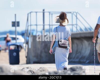 Sheerness, Kent, Regno Unito. 10 agosto 2021. Regno Unito Meteo: Un pomeriggio di sole a Sheerness, Kent. Credit: James Bell/Alamy Live News Foto Stock