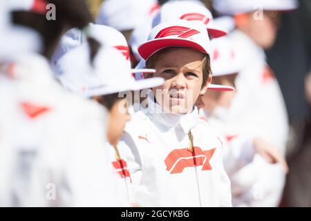 Griglia bambini. Gran Premio degli Stati Uniti, domenica 21 ottobre 2018. Circuito delle Americhe, Austin, Texas, USA. Foto Stock