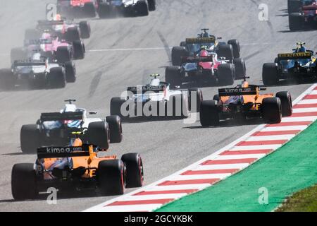 L'inizio della gara. Gran Premio degli Stati Uniti, domenica 21 ottobre 2018. Circuito delle Americhe, Austin, Texas, USA. Foto Stock
