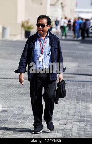 Chalerm Yoovidhya (THA) Red Bull Racing Co-Proprietario. Gran Premio di Abu Dhabi, venerdì 23 novembre 2018. Yas Marina Circuit, Abu Dhabi, Emirati Arabi Uniti. Foto Stock