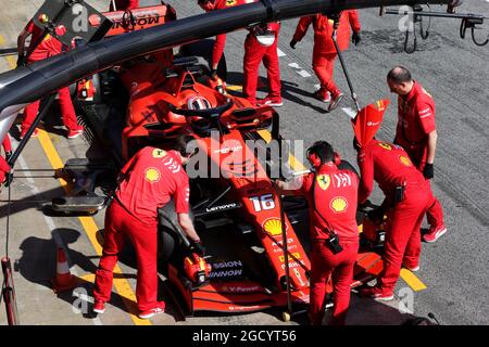 Charles Leclerc (MON) Ferrari SF90. Test di Formula uno, giorno 3, giovedì 28 febbraio 2019. Barcellona, Spagna. Foto Stock