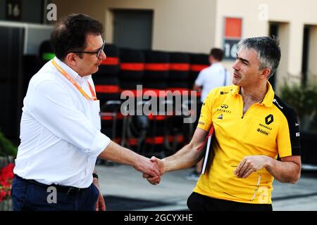 Nick Chester (GBR) Direttore tecnico telaio del Team Renault F1. Gran Premio del Bahrain, domenica 31 marzo 2019. Sakhir, Bahrein. Foto Stock