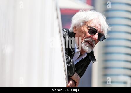 Bernie Ecclestone (GBR). Gran Premio di Azerbaigian, domenica 28 aprile 2019. Circuito cittadino di Baku, Azerbaigian. Foto Stock