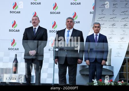 Podio. Gran Premio di Azerbaigian, domenica 28 aprile 2019. Circuito cittadino di Baku, Azerbaigian. Foto Stock