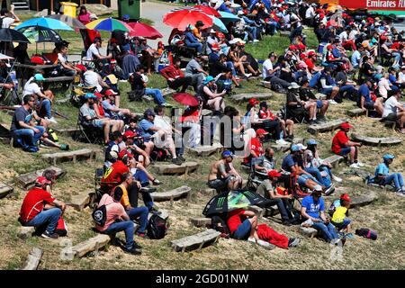 Ventilatori. Gran Premio di Spagna, domenica 12 maggio 2019. Barcellona, Spagna. Foto Stock