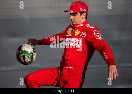 Charles Leclerc (MON) Ferrari. Formula uno nelle prove di stagione, giorno 1, martedì 14 maggio 2019. Barcellona, Spagna. Foto Stock