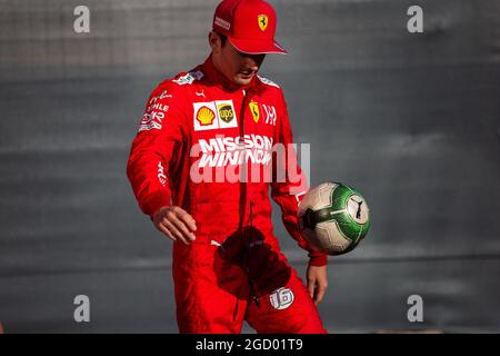 Charles Leclerc (MON) Ferrari. Formula uno nelle prove di stagione, giorno 1, martedì 14 maggio 2019. Barcellona, Spagna. Foto Stock
