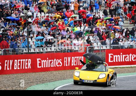 Nico Hulkenberg (GER) il Team Renault F1 in sfilata. Gran Premio di Germania, domenica 28 luglio 2019. Hockenheim, Germania. Foto Stock