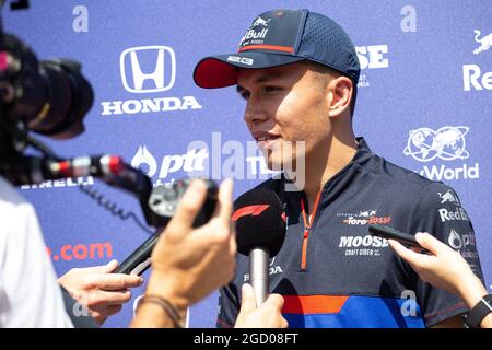 Alexander Albon (THA) Scuderia Toro Rosso. Gran Premio di Ungheria, giovedì 1 agosto 2019. Budapest, Ungheria. Foto Stock