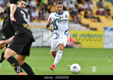 Parma, Italia. 8 agosto 2021. Stefano sensi (Inter) durante il titoloEvento, amichevole partita di calcio a Parma, Italia, Agosto 08 2021 Credit: Independent Photo Agency/Alamy Live News Foto Stock