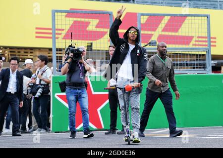 Lewis Hamilton (GBR) Mercedes AMG F1. Gran Premio del Giappone, giovedì 10 ottobre 2019. Suzuka, Giappone. Foto Stock