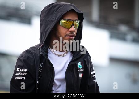Lewis Hamilton (GBR) Mercedes AMG F1. Gran Premio del Giappone, giovedì 10 ottobre 2019. Suzuka, Giappone. Foto Stock