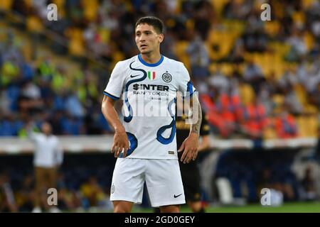 Parma, Italia. 8 agosto 2021. Martin Satriano (Inter) durante il titoloEvento, amichevole partita di calcio a Parma, Italia, Agosto 08 2021 Credit: Independent Photo Agency/Alamy Live News Foto Stock