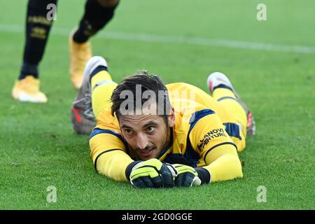 Parma, Italia. simone colombi (parma) durante il titoloEvento, amichevole partita di calcio a Parma, agosto 08 2021 Credit: Independent Photo Agency/Alamy Live News 2021 Foto Stock