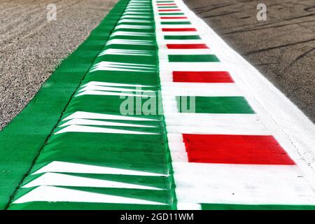 Circuito atmosfera - dettaglio marciapiede. Gran Premio d'Italia, giovedì 3 settembre 2020. Monza Italia. Foto Stock