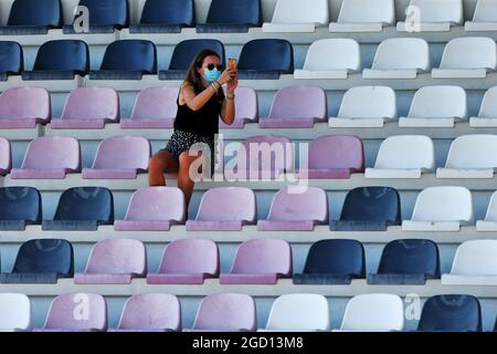 Circuito atmosfera - ventola nella tribuna. Gran Premio di Toscana, sabato 12 settembre 2020. Mugello Italia. Foto Stock