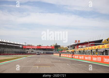 Atmosfera del circuito. Gran Premio dell'Emilia Romagna, venerdì 29 ottobre 2020. Imola, Italia. Foto Stock