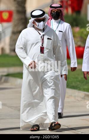 Shaikh Salman bin Isa Hamad al Khalifa (BRN). Gran Premio del Bahrain, giovedì 25 marzo 2021. Sakhir, Bahrein. Foto Stock