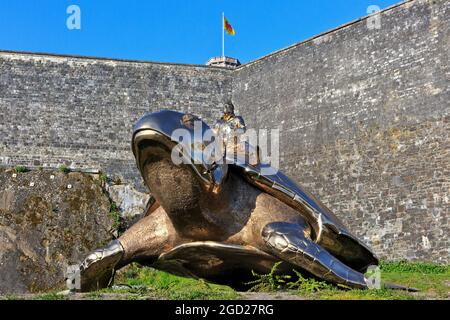 Ricerca di Utopia (2015) dell'artista belga Jan Fabre (1958-) alla Cittadella di Namur, Belgio Foto Stock