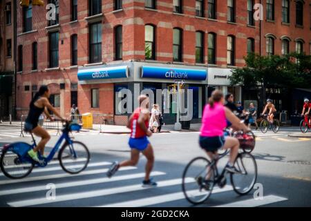 Una filiale di Citibank a New York sabato 7 agosto 2021 (© Richard B. Levine) Foto Stock