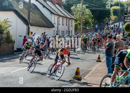 2014 Tour della Gran Bretagna. La quinta tappa, Exmouth a Exeter. Foto Stock