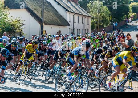 2014 Tour della Gran Bretagna. La quinta tappa, Exmouth a Exeter. Foto Stock