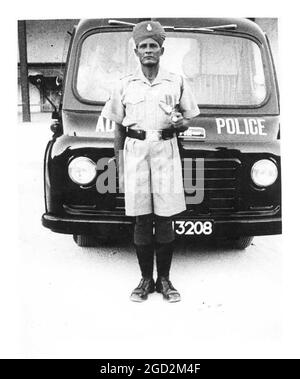 Poliziotto indiano ad Aden 1963 Foto Stock