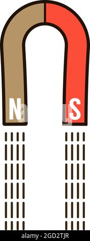 Illustrazione del vettore magnete semplice Illustrazione Vettoriale