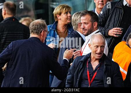 HERNING, PAESI BASSI - 10 AGOSTO: Rafael van der Vaart durante la UEFA Champions League - terza partita di qualificazione tra FC Midtjylland e PSV alla MCH Arena il 10 agosto 2021 a Herning, Paesi Bassi (Foto di Geert van Erven/Orange Pictures) Foto Stock