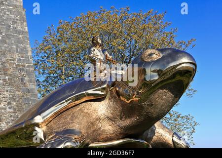 Ricerca di Utopia (2015) dell'artista belga Jan Fabre (1958-) alla Cittadella di Namur, Belgio Foto Stock