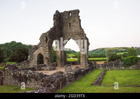 Rovine di Talley Abbey, (gallese: Abaty Talyllychau). Galles, Regno Unito Foto Stock