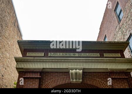 Gli edifici storici del centro di Knoxville, Tennessee, brillano nel suo progetto di rivitalizzazione. Foto Stock